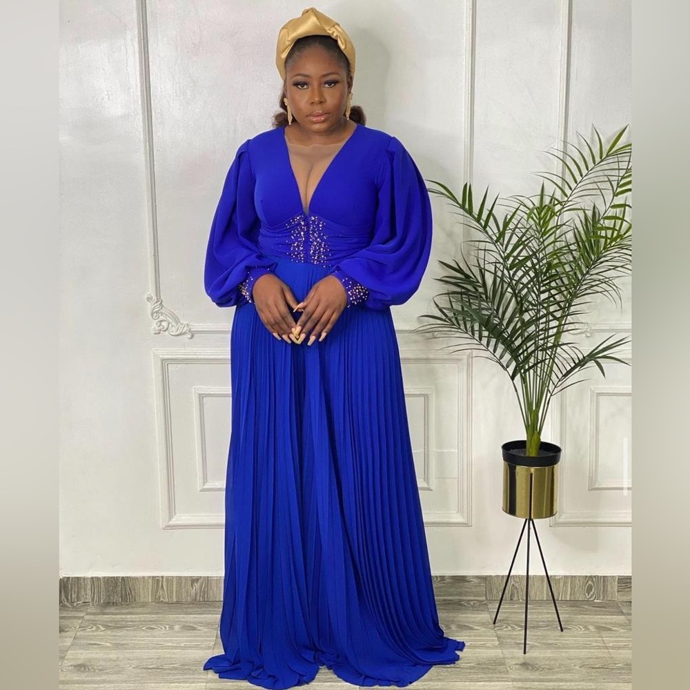 Blue color palazzo jumpsuit